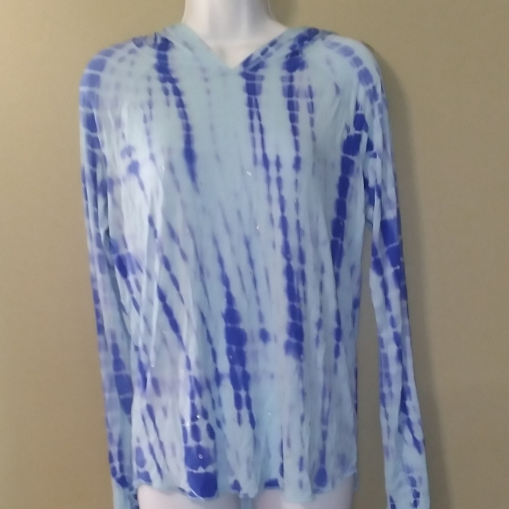 Girls Justice Tie Dye Hooded Tee NWT